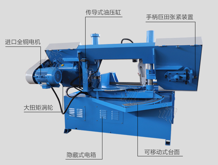 G4230雙立柱金屬帶鋸床框架結(jié)構(gòu)